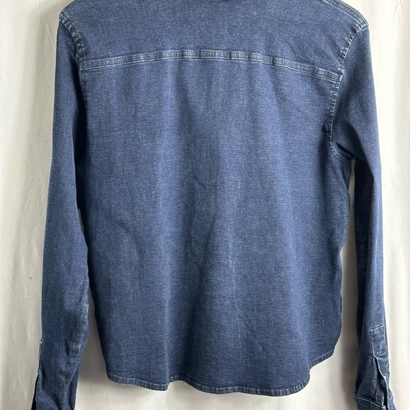 Joe's Jeans Classic Blue Button Down Shirt Sz 10P - Picture 4 of 10